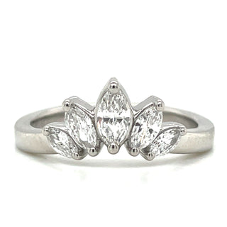 Platinum Laboratory Grown Diamond Crown Ring