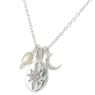 Sterling Silver Cz Astral Necklace