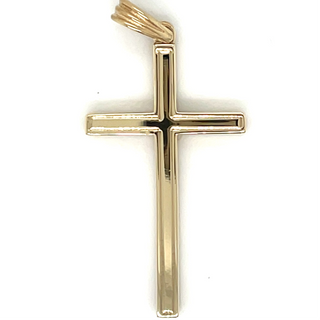 vintage gold cross pendant