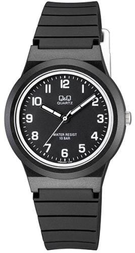 Q&Q Black And White Silicone Watch