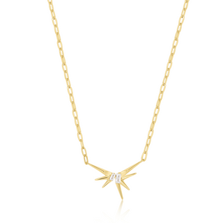 Ania Haie Gold Sparkle Spike Pendant Necklace