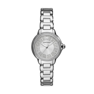 Emporio Armani Three-Hand Stainless Steel Watch