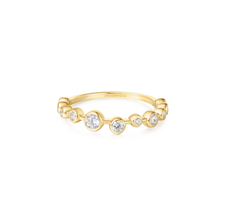 Ania Haie Gold Bezel Cubic Zirconia Zig-Zag Ring