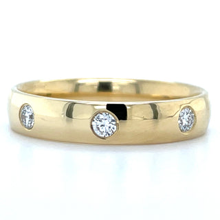 Tadgh Óg 18ct Yellow Gold 0.20ct Laboratory Grown Gypsy Set Band