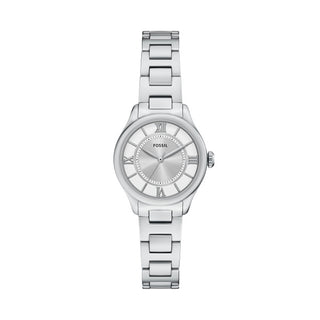 Fossil Gilmore Three-Hand Silver Colour Stainless Steel Watch