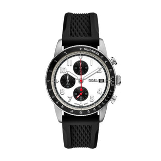 Fossil Sport Tourer Chronograph Black Silicone Watch