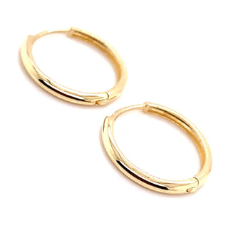 9ct Yellow Gold Polished Hoops