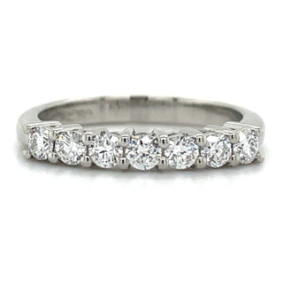Platinum 0.50ct 7 Stone Laboratory Grown Diamond Ring