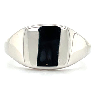 Sterling Silver Gents Square Signet Ring