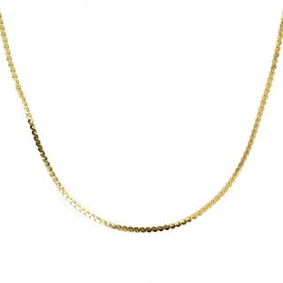 Golden Flat Serpentine Necklace