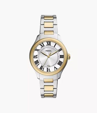 Fossil Gilmore Three-Hand Date Two-Tone Stainless Steel Watch
