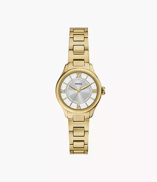 Fossil Gilmore Three-Hand Gold-Tone Stainless Steel Watch