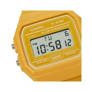 Casio Classic Digital Mustard Yellow Watch