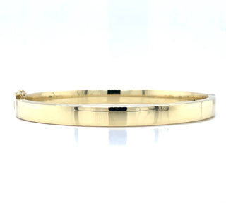 9ct Yellow Gold Square Edge Bangle