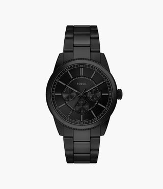 Fossil Pearson Multifunction Black Stainless Steel Watch