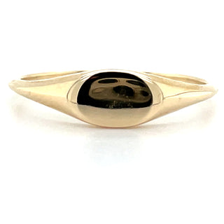 9ct Yellow Gold Horizontal Oval Signet Ring