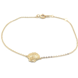 9ct Yellow Gold Sea Shell Bracelet