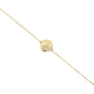9ct Yellow Gold Sea Shell Bracelet