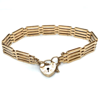 vintage gold gate bracelet