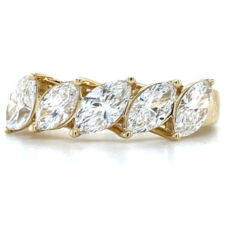 unique gold lab diamond eternity ring