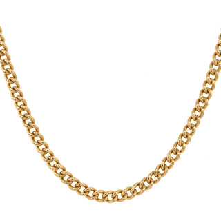 vintage 9ct gold curb necklace for men