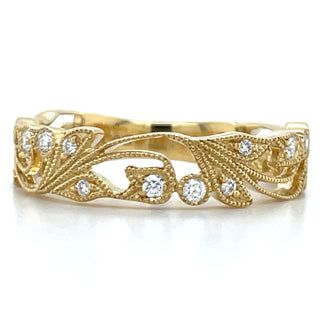 vintage style gold eternity ring