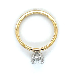 Joy - 18ct Yellow Gold 1.65ct Laboratory Grown Oval Solitaire with Hidden Halo