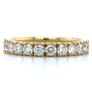 18ct Yellow Gold Laboratory Grown Diamond Castle Set Wedding Band