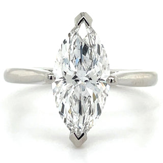 Imogen - Platinum 2.02ct Marquise Laboratory Grown Diamond Solitaire Engagement Ring