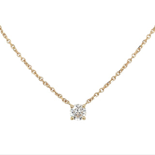 14ct Yellow Gold Laboratory Grown 0.25ct-0.27ct Floating Diamond Pendant