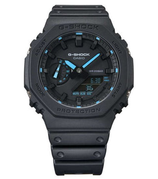 Casio G-Shock Black & Fluorescent Highlight Watch