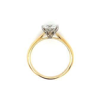 Layla - 18ct Yellow Gold 1ct Six Claw Solitaire Earth Grown Diamond Ring