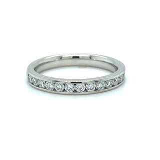 Platinum 0.50ct Laboratory Grown Channel Set Diamond Band