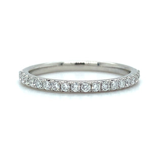 Platinum 0.25ct Laboratory Grown Castle Set Diamond Band