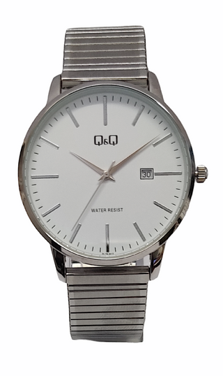 Q&Q Stainless Steel Expandable Gents Watch