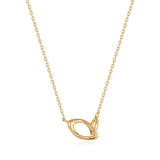 Ania Haie Making Waves Link Necklace Gold