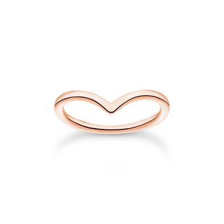 Thomas Sago Rose Gold V-Shape Ring