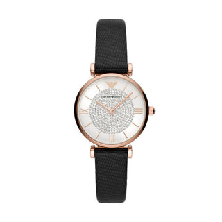 Emporio Armani Ladies Gianni T-Bar, Leather Strap