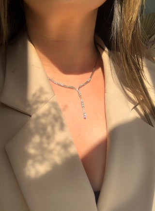 18ct White Gold Earth Grown Diamond Necklet