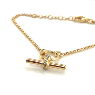 Chunky T Bar with Stone Set