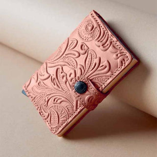 Secrid Miniwallet leather ornament rose