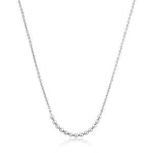 Ania Haie Modern Multiple Ball Necklace Silver
