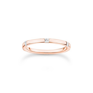 Thomas Sabo Rose Gold Ring with CZ