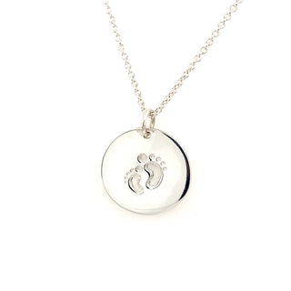 Baby Feet Sterling Silver Pendant