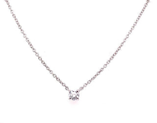 18ct White Gold 0.28ct Laboratory Grown Diamond Pendant