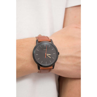 Fossil The Minimalist Light Brown Leather Strap Gents Watch
