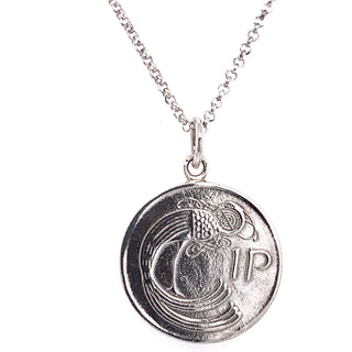 Tadgh Óg Solid Sterling Silver 1p Irish Coin Pendant