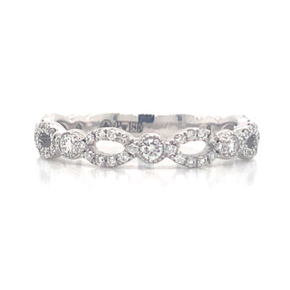 Platinum Earth Grown Diamond Twist Band