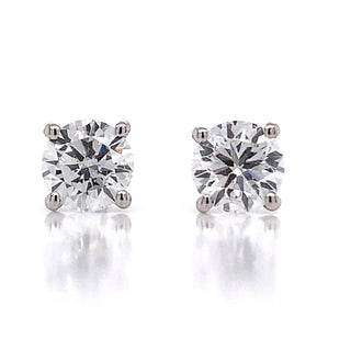 18ct White Gold 1.42ct Laboratory Grown Diamond Stud Earrings