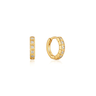 Ania Haie Gold Glam Huggie Hoop Earrings